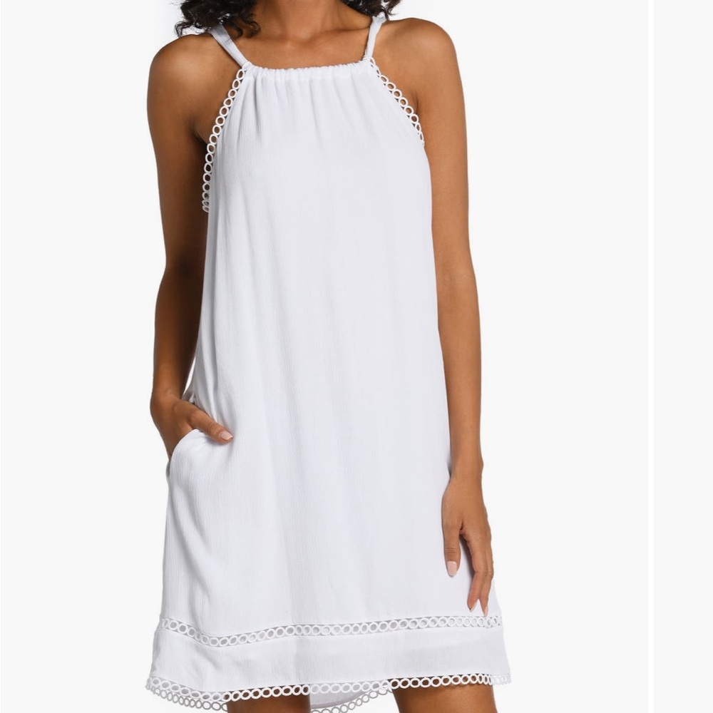 La Blanca illusion crinkle cover up dress - Picture 8 of 8